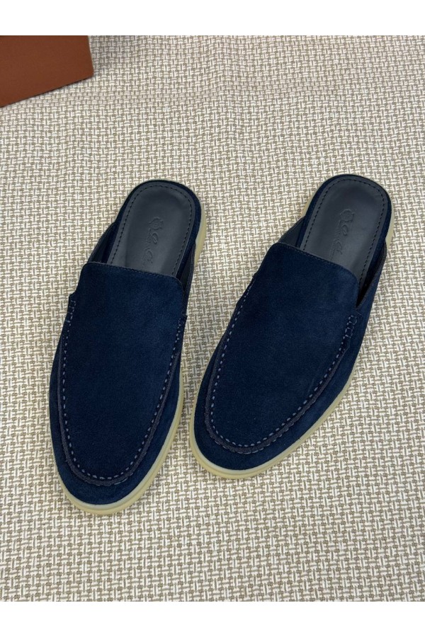Мужские Мюли Loro Piana Babouche Walk Navy