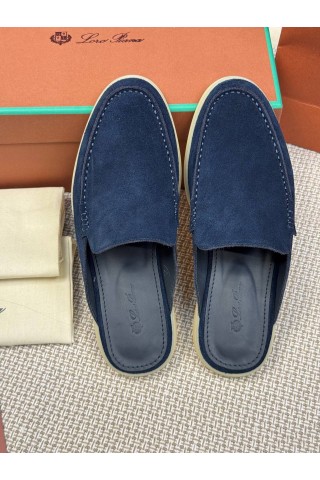 Мужские Мюли Loro Piana Babouche Walk Navy