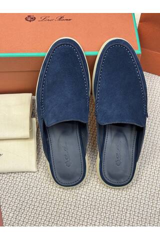 Мужские Мюли Loro Piana Babouche Walk Navy