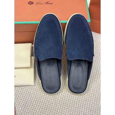 Мужские Мюли Loro Piana Babouche Walk Navy