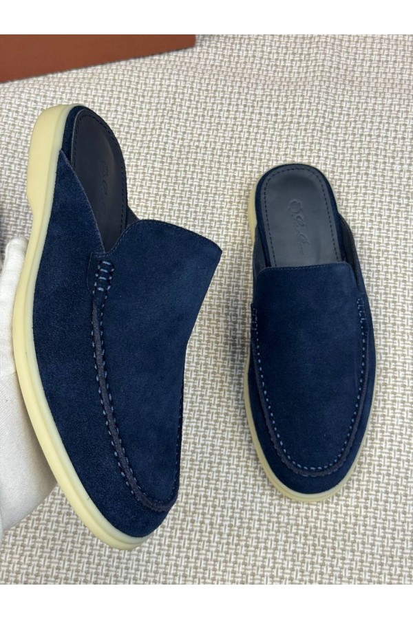 Мужские Мюли Loro Piana Babouche Walk Navy