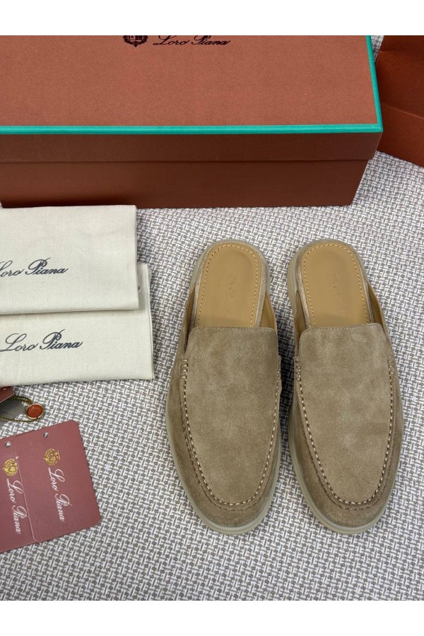 Мужские Мюли Loro Piana Babouche Walk бежевый