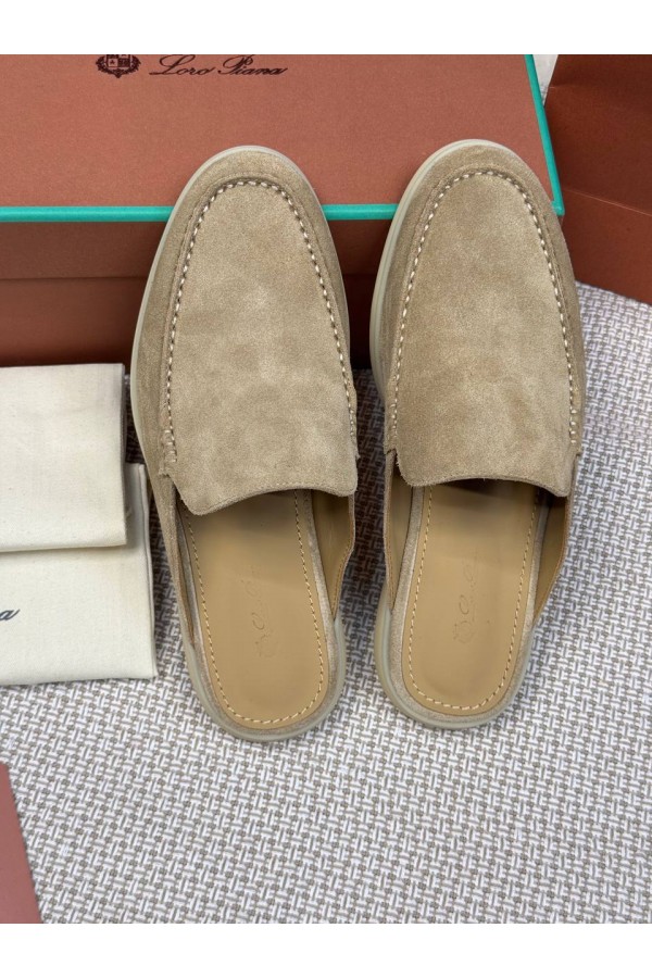 Мужские Мюли Loro Piana Babouche Walk бежевый