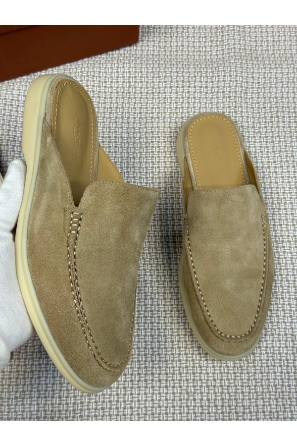 Мужские Мюли Loro Piana Babouche Walk бежевый
