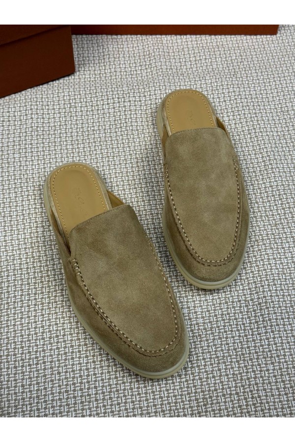 Мужские Мюли Loro Piana Babouche Walk бежевый
