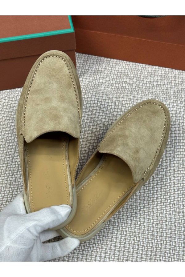 Мужские Мюли Loro Piana Babouche Walk бежевый