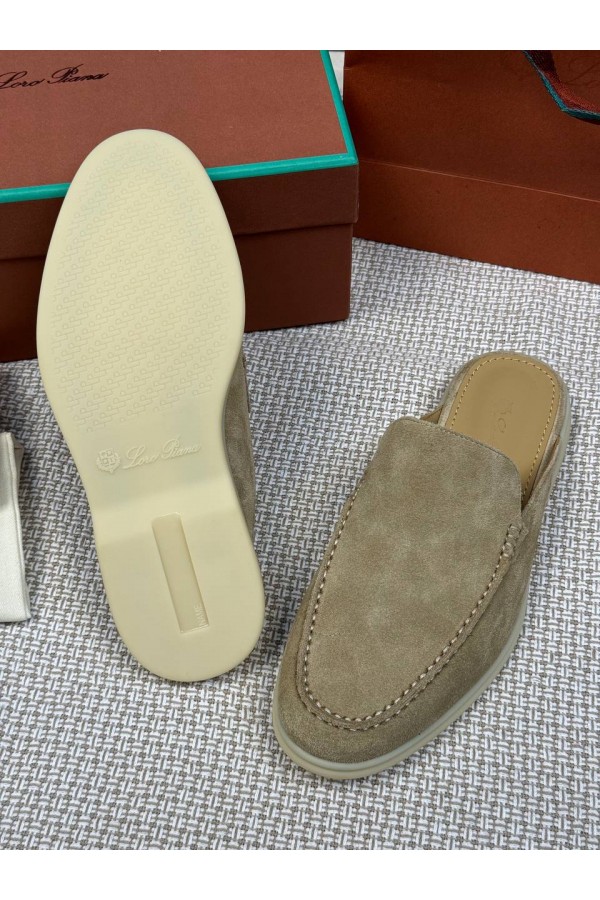 Мужские Мюли Loro Piana Babouche Walk бежевый