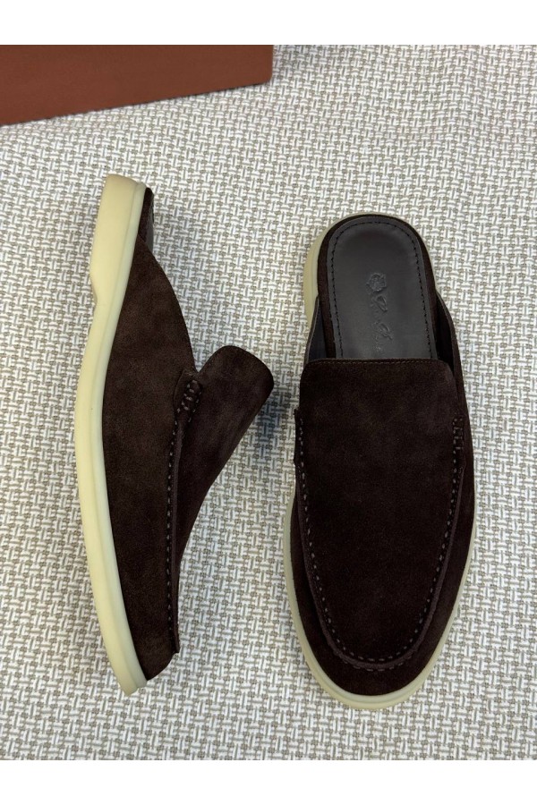 Мужские Мюли Loro Piana Babouche Walk коричневый