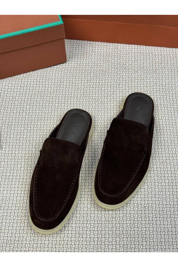 Мужские Мюли Loro Piana Babouche Walk коричневый