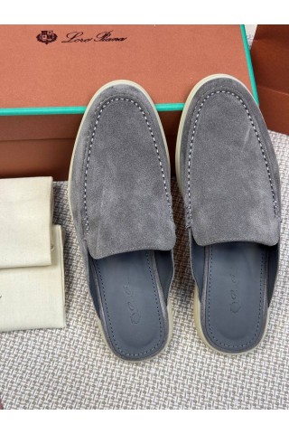 Мужские Мюли Loro Piana Babouche Walk серый