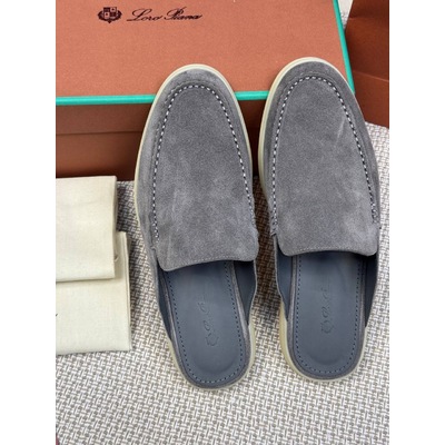 Мужские Мюли Loro Piana Babouche Walk серые