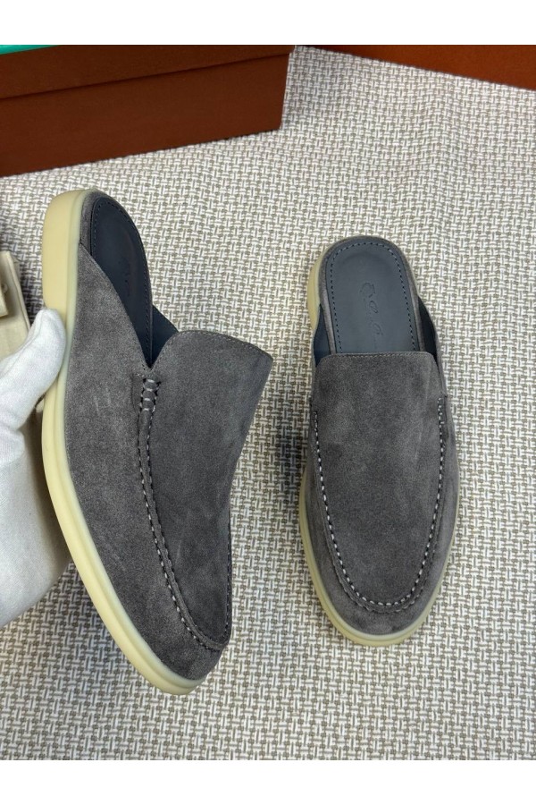 Мужские Мюли Loro Piana Babouche Walk серый