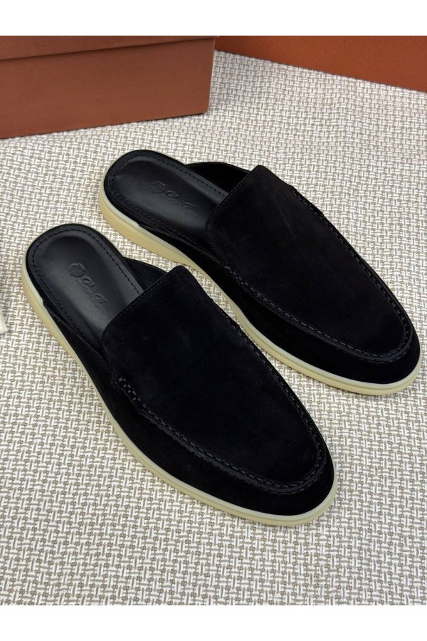 Мужские Мюли Loro Piana Babouche Walk черный