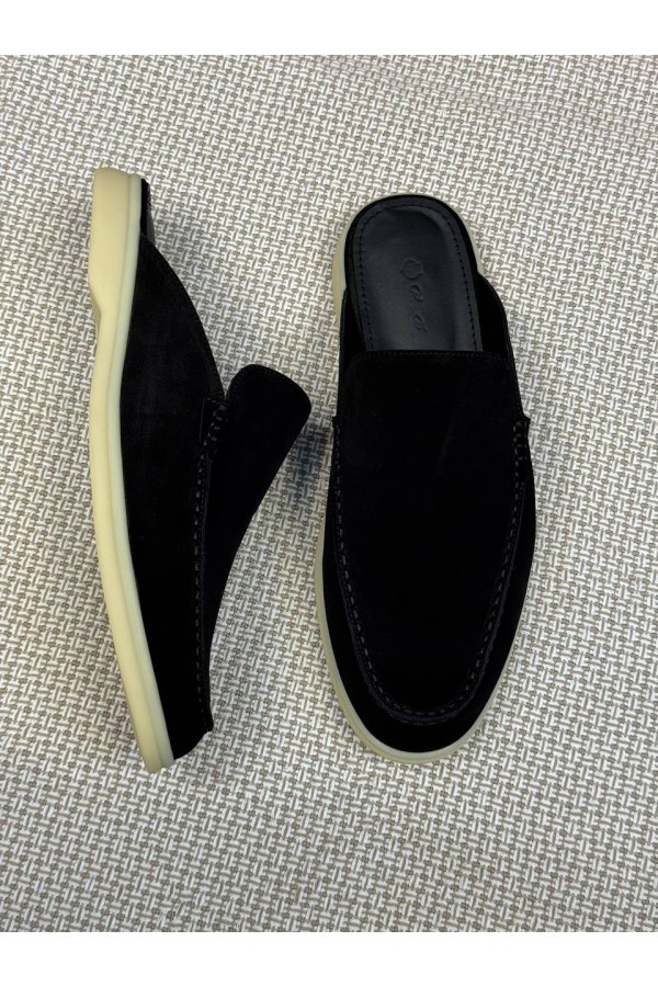 Мужские Мюли Loro Piana Babouche Walk черный