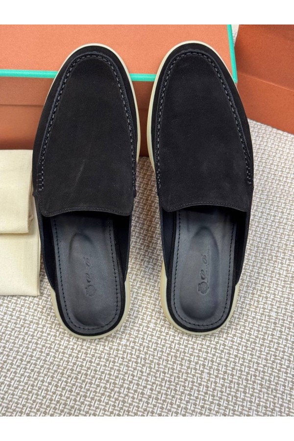 Мужские Мюли Loro Piana Babouche Walk черный