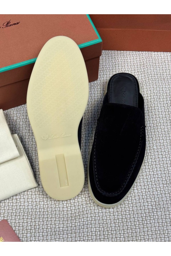 Мужские Мюли Loro Piana Babouche Walk черный