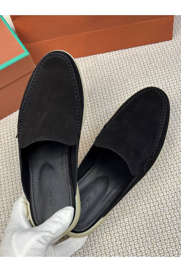 Мужские Мюли Loro Piana Babouche Walk черный