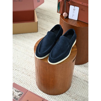 Мужские лоферы  LORO PIANA   Summer Walk темно-синие