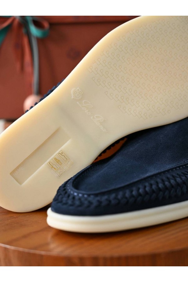 Мужские лоферы  LORO PIANA   Summer Walk темно синие