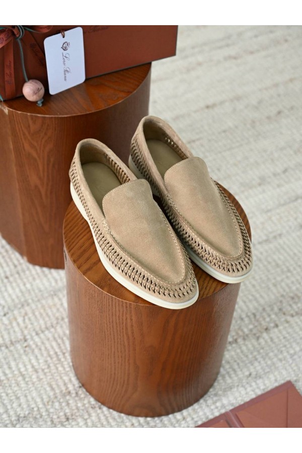 Мужские лоферы  LORO PIANA   Summer Walk  бежевый