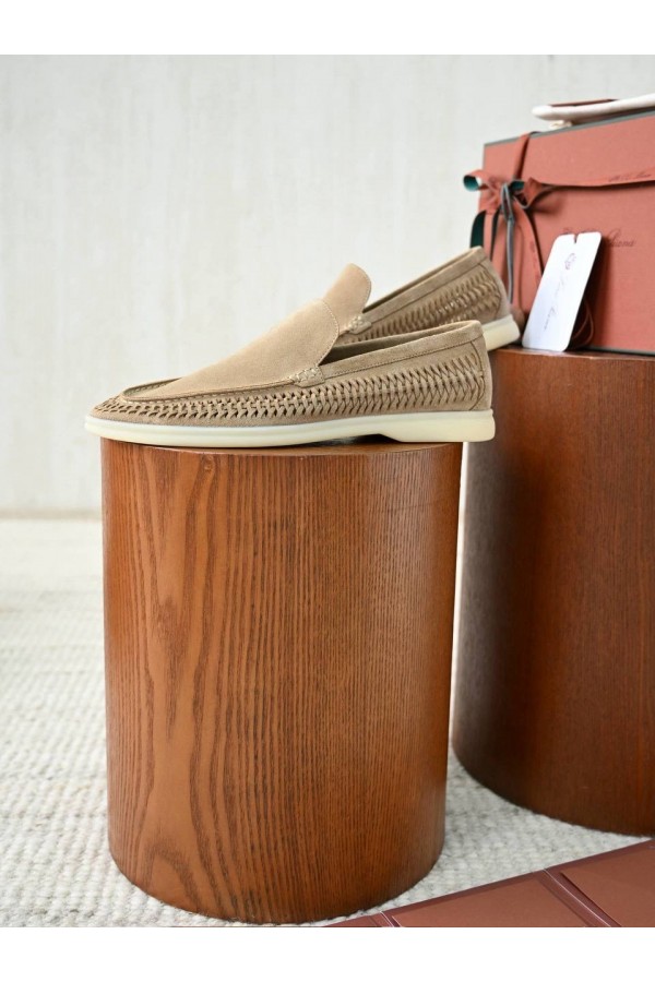 Мужские лоферы  LORO PIANA   Summer Walk  бежевый