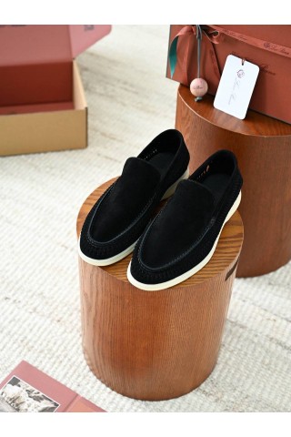 Мужские лоферы Loro Piana Summer Walk черный