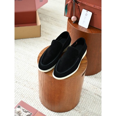 Мужские лоферы Loro Piana Summer Walk черный