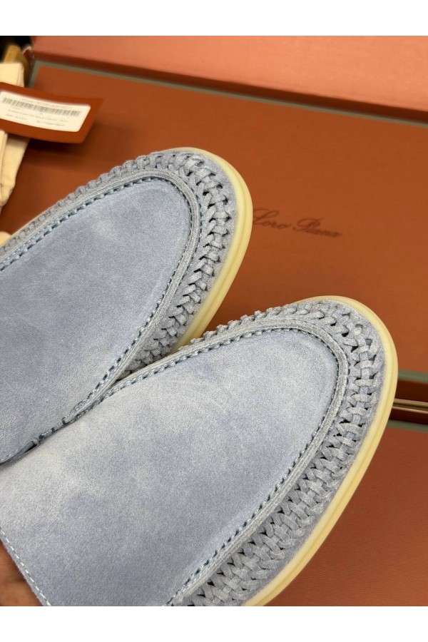 Мужские лоферы Loro Piana Summer Walk голубые