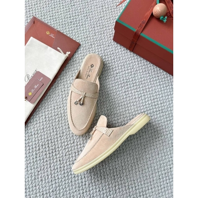 Женские мюли LORO PIANA Charms Walk Babouche Бежевый