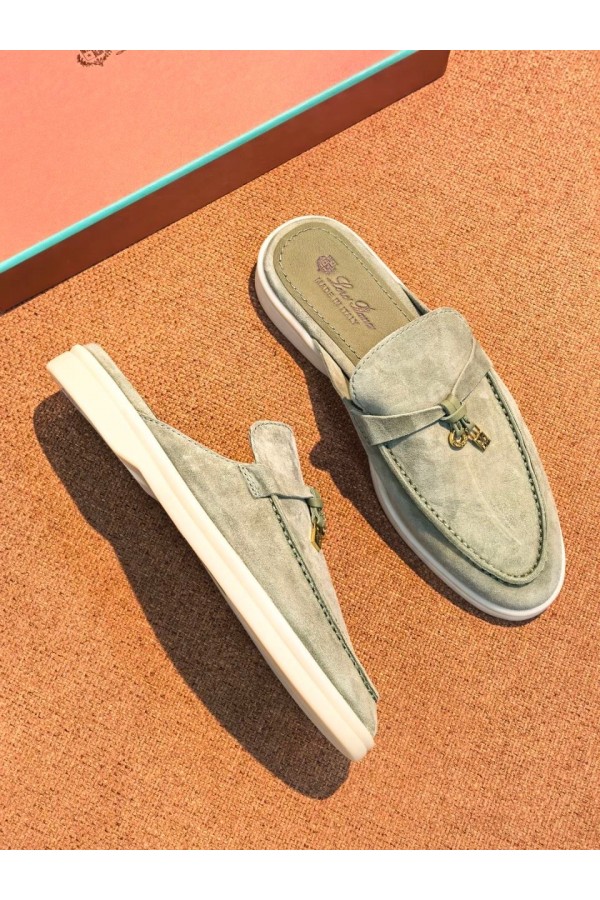 Женские мюли Loro Piana Summer Charms Walk мюли Зеленые