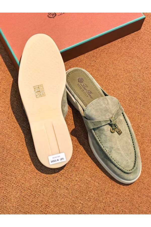 Женские мюли Loro Piana Summer Charms Walk мюли Зеленые