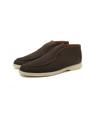 Замшевые ботинки Open Walk темно-коричневые