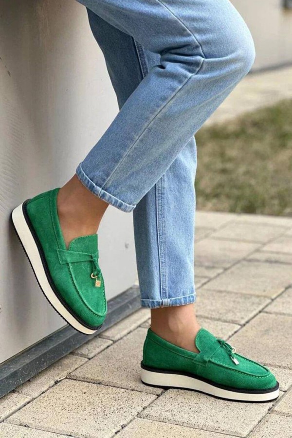 Женские замшевые лоферы Loro Piana