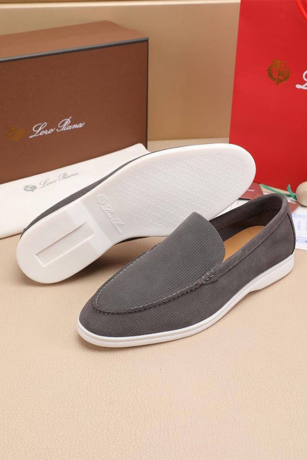 Мужские лоферы Loro Piana Summer Walk - Grey