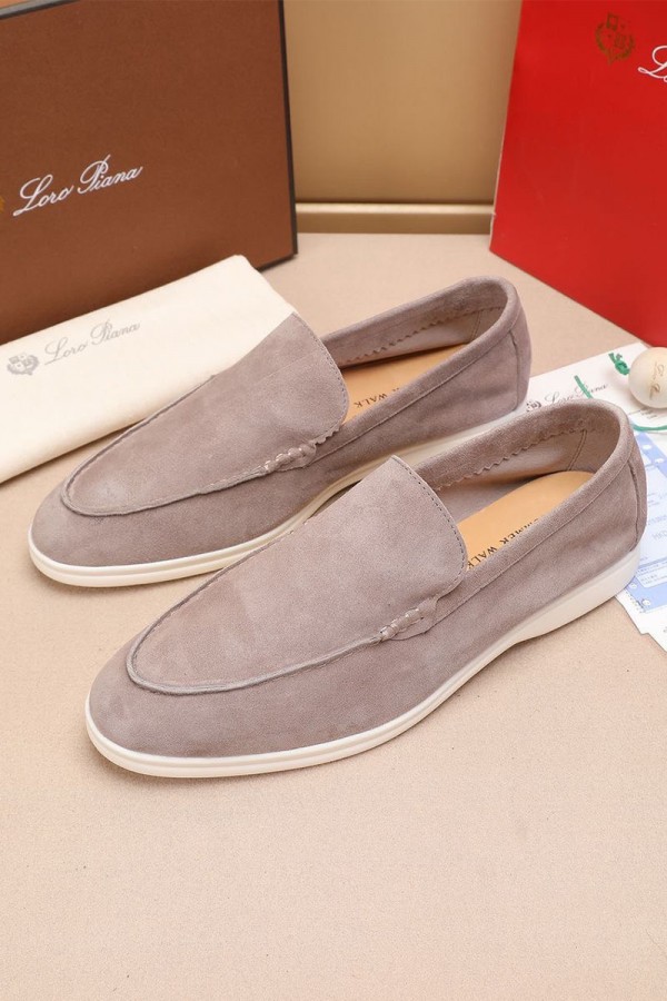 Мужские замшевые лоферы Loro Piana Summer Walk