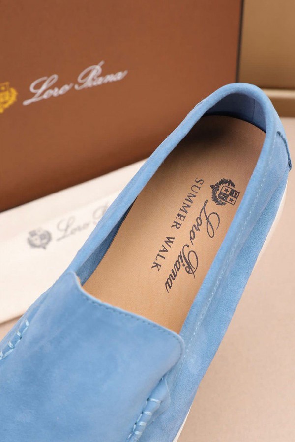 Мужские замшевые лоферы Loro Piana Summer Walk