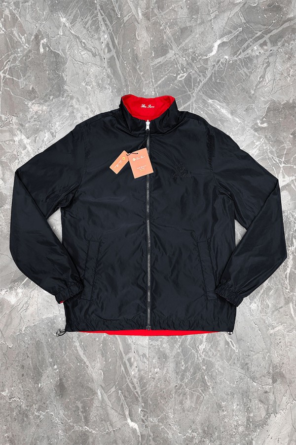 Двусторонняя ветровка Loro Piana - Navy / Red