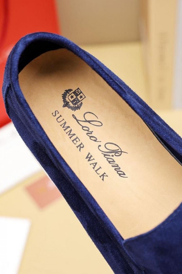 Мужские замшевые лоферы Loro Piana Summer Walk