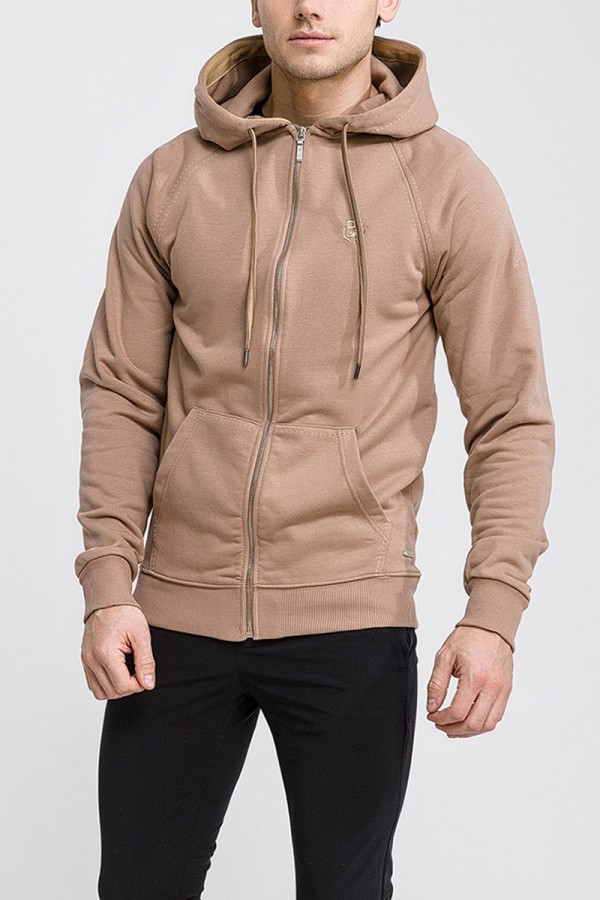 Бежевая кофта Loro Piana Zip-Up hoodie