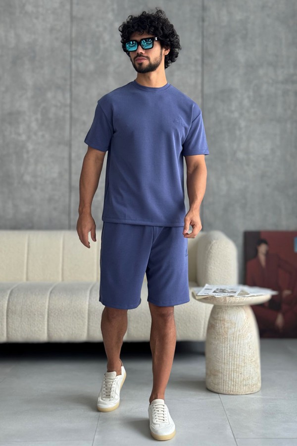 Мужская синяя футболка Loro Piana