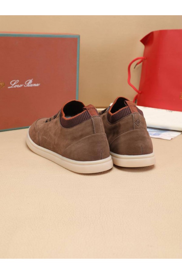 Мужские кроссовки Loro Piana Soho Walk - Brown