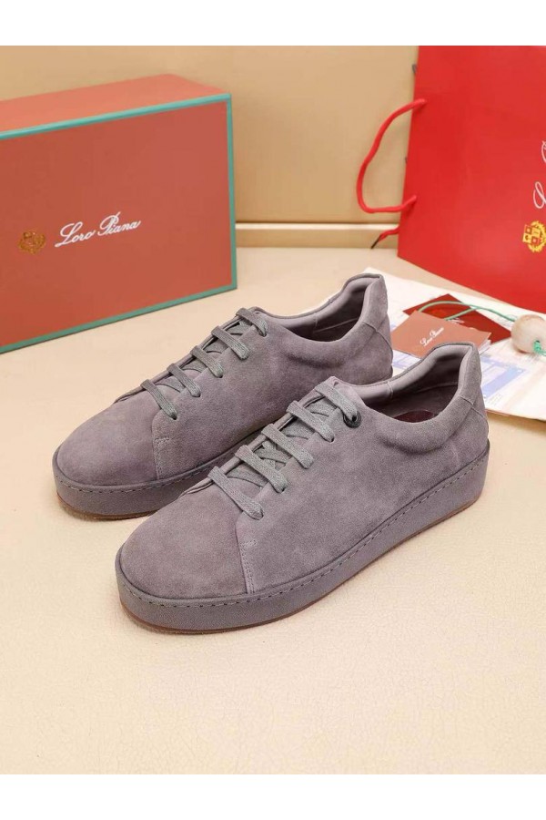Мужские замшевые кроссовки Loro Piana