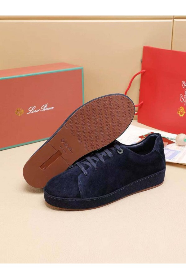 Мужские замшевые кроссовки Loro Piana