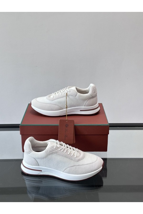 Мужские кроссовки Loro Piana Week End Walk - White