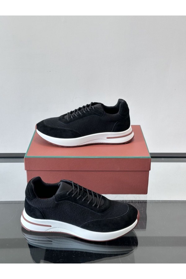 Мужские кроссовки Loro Piana Week End Walk - Black