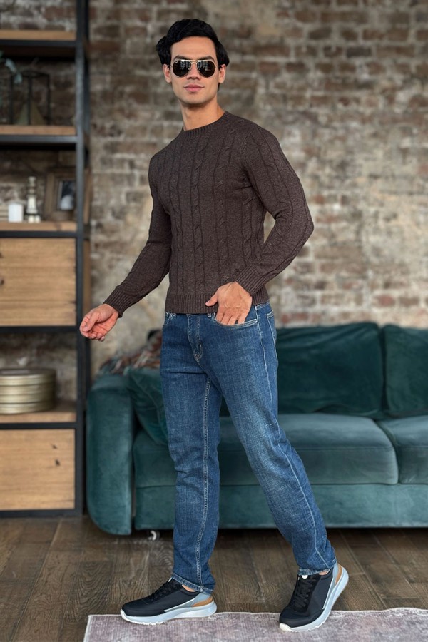 Мужской свитер Loro Piana premium - Brown