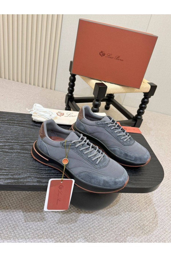 Мужские кроссовки Loro Piana Week End Walk - Grey