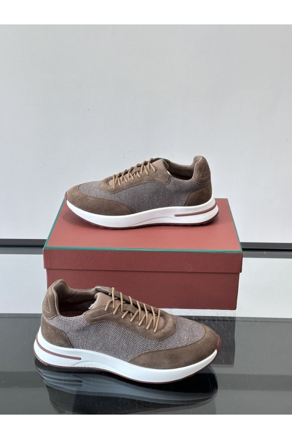 Мужские кроссовки Loro Piana Week End Walk - Brown