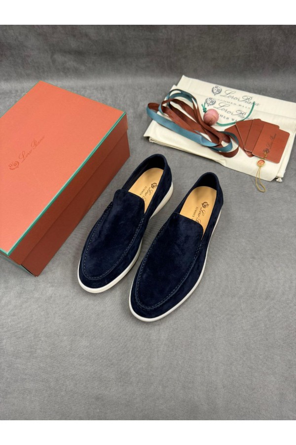 Мужские замшевые лоферы Loro Piana