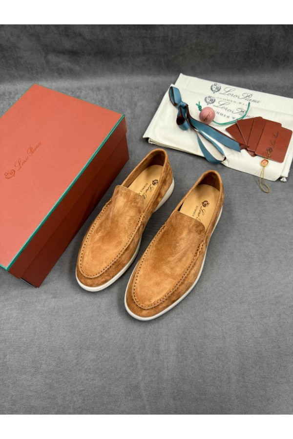 Мужские замшевые лоферы Loro Piana